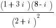 {(1+3i)(8-i)}/{(2+i)^2}